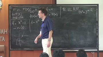 "Galois Theory and Profinite Groups" (Part. 1/8) by Prof. Peter Stevenhagen