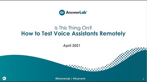 Is This Thing On? How to Test Voice Assistants Remotely
