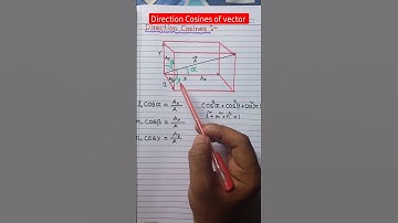 DIRECTION COSINES OF VECTOR  #shorts #short  #viral #youtubeshorts #physics #math #vector
