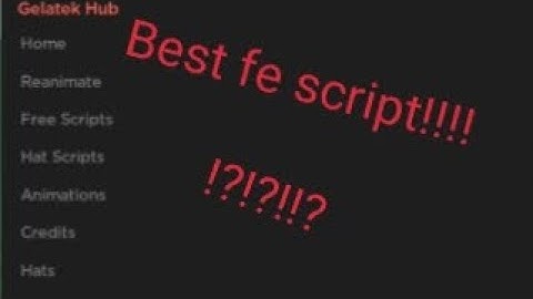 gelatek hub fe script v1.0.4C R6 and R5