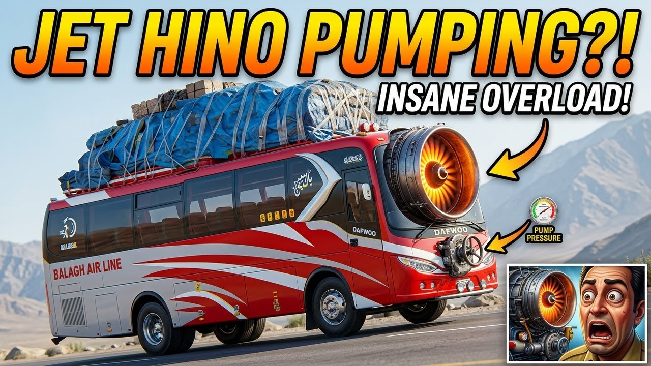 Hino Jet Engine Bus || Nissan Overload Bus || Isuzu Bus Pakistan