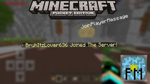Minecraft PE / BE (1.6.x) : PocketMine JoinPlayerMessage Plugin + Coding Tutorial • Download Link!