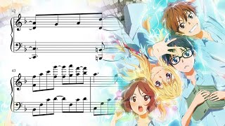 Friend A 'Yuujin A'- Your Lie In April (by Masaru Yokoyama) (Piano Tutorial)