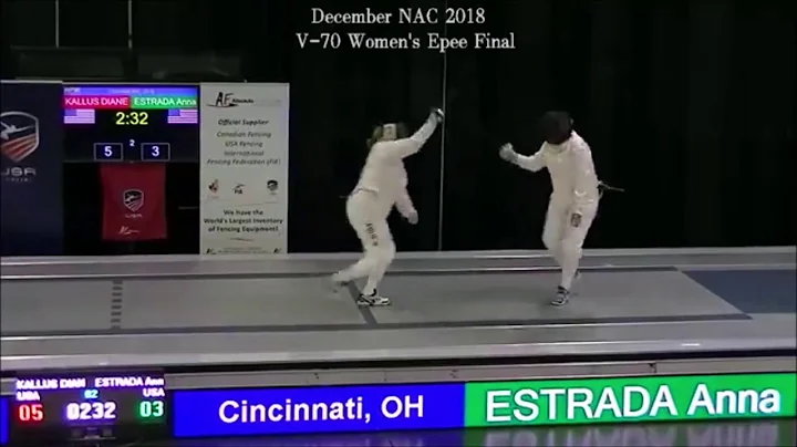 2018 December NAC Vet +70 Women's Epee Gold: Kallu...