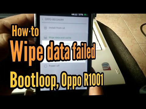 Solusi Oppo R1001 Wipe Data Failed