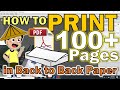 HOW TO PRINT PDF DOCUMENT WITH HUNDRED PAGES IN BACK TO BACK PAPER | HOW TO REMOVE PAGE IN PRINTING