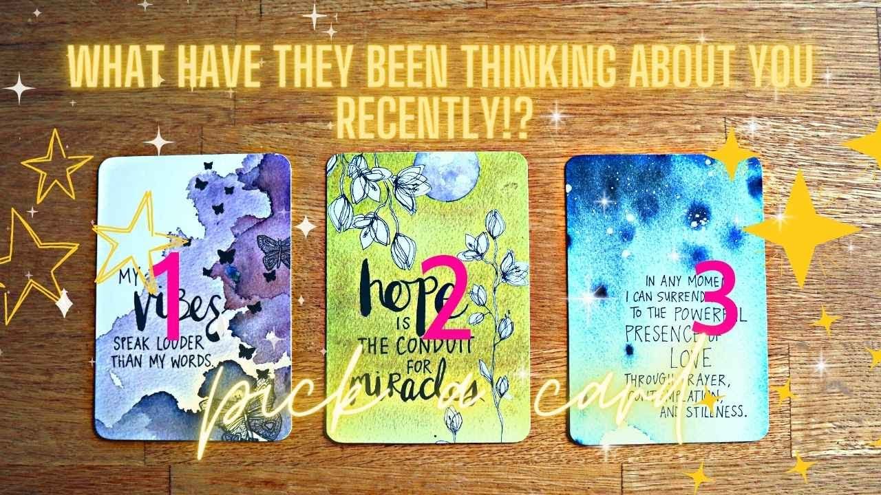 THEIR THOUGHTS OF YOU RECENTLY! What is your SP thinking and feeling? / PICK A CARD Love Tarot