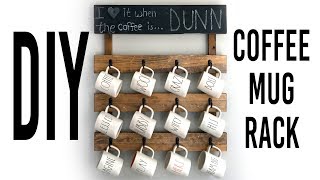 Hey Guys! I hope you liked my DIY Coffee Mug Rack tutorial! I had a lot of fun making it, and it was actually much easier to make 