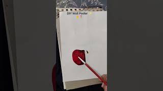 🌷DIY wall poster✨🤌#roomdecor#cute#aesthetic#pinterest#trending#song#cherry#drawing#cutewallpaper#art