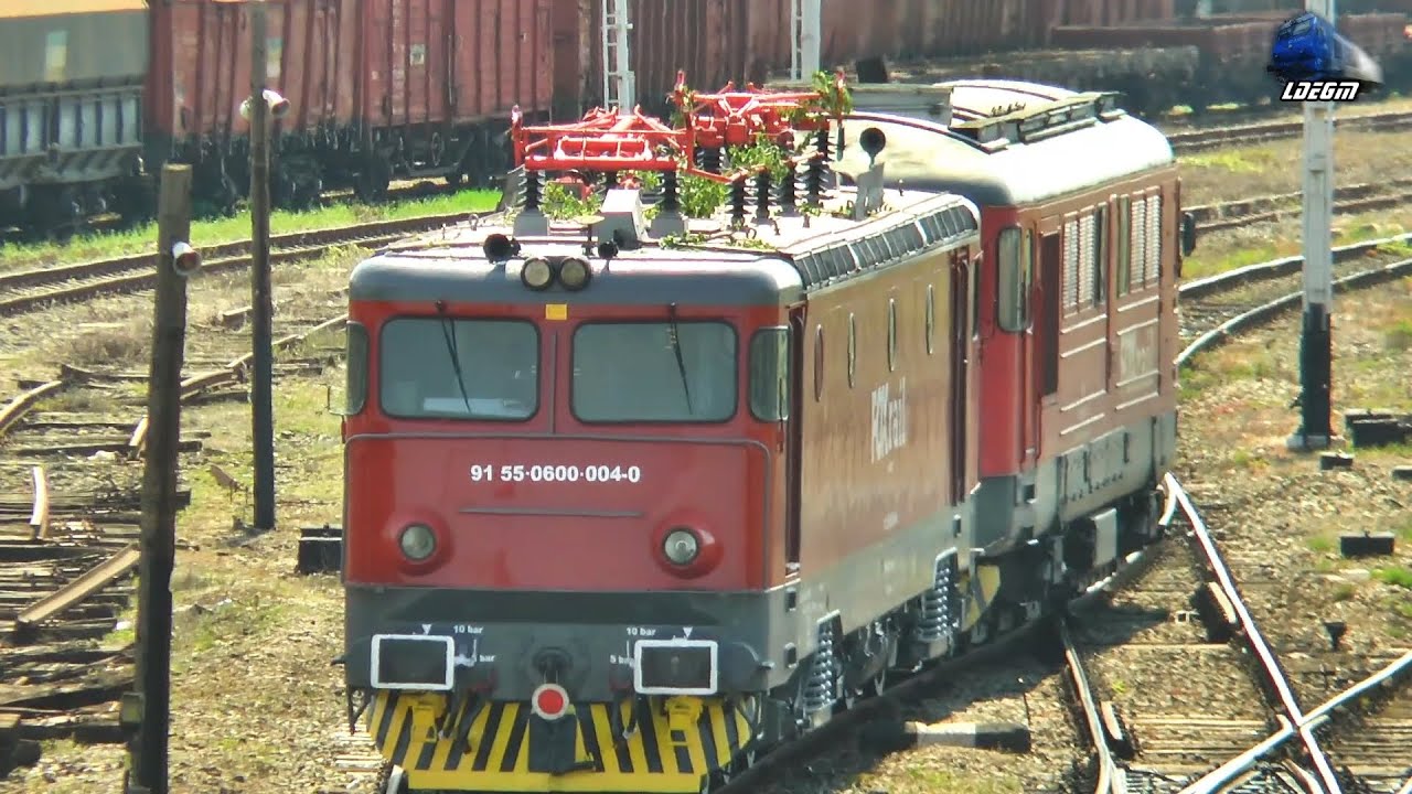 Locomotiva Electrică 600 004-0 FOX Rail in Gara Oradea Station