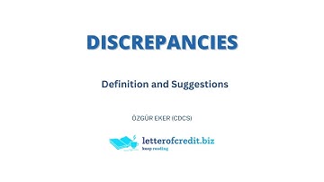 Discrepancies under Letters of Credit: Definition and Suggestions