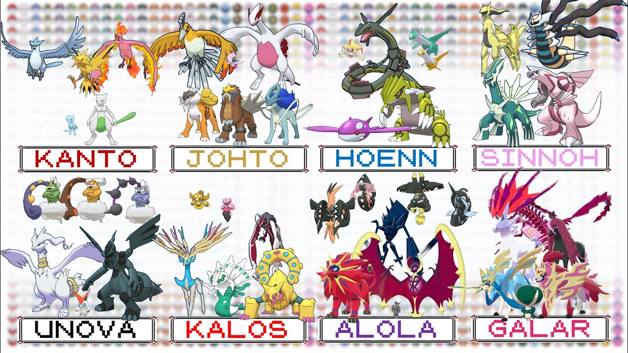 All Legendary & Mythical Pokémon • Shiny • Competitive • 6IVs • Level