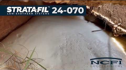 NCFI Strata-Fil Geotechnical Polyurethane is the Perfect Void Fill System