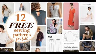 12 AMAZING \& FREE Sewing Patterns to Sew THIS Fall Season!