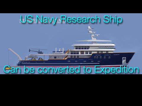 Paul Madden explores possibilities in converting 224 ft/68m U.S. Navy research ship to expedition