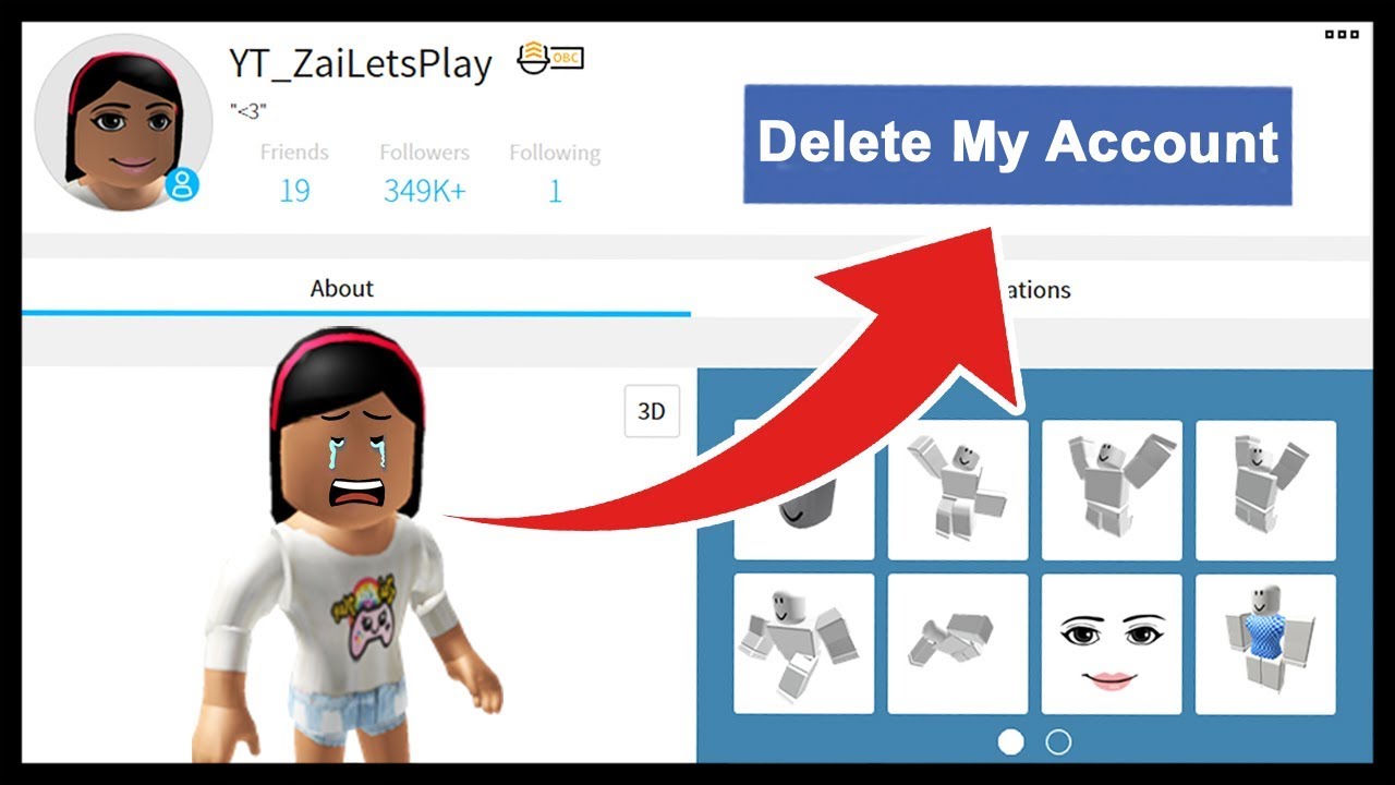 I Have To Delete My Roblox Account Roblox Youtube - zai lets play roblox videos