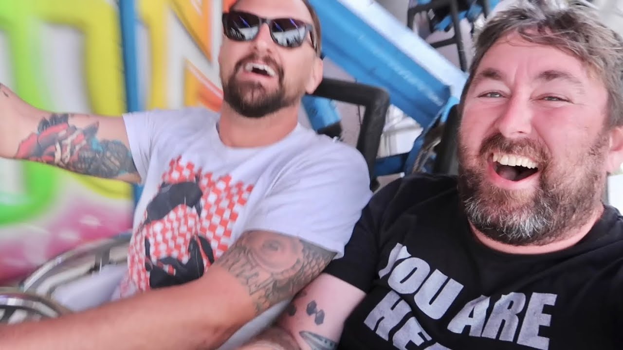 Teaming Up On Wild Rides & Carnival Foods at Seminole County Fair In Empty Sanford Mall Parking Lot