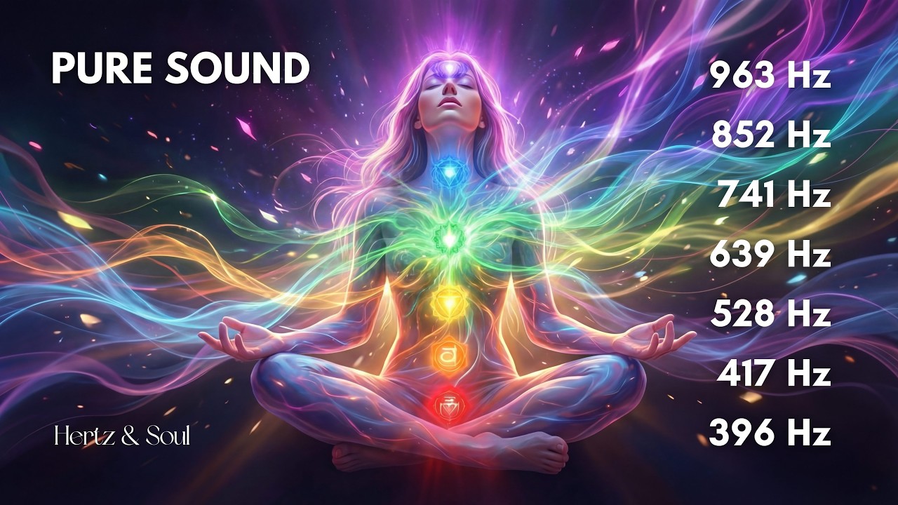 The Best Solfeggio Frequencies for Full Energy Reset (All Chakras | Pure Sound)