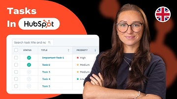 Create and manage tasks | 2025 HubSpot Tutorial Deutsch