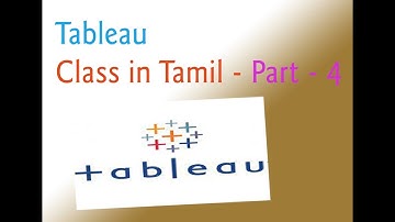 Tableau Online Tutorial | Class in Tamil | Part 4