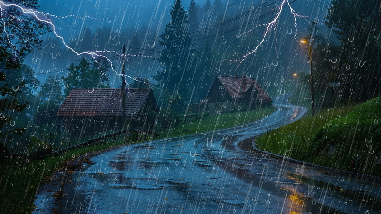 Sonido de Lluvia Sobre el Tejado para Dormir en 15 Minutos - Ruido de ...