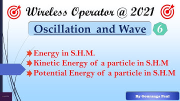 Oscillation & Wave # 06 I Energy in S.H.M. I WIRELESS OPERATOR (WBP) @ 2021I #YouniLearning