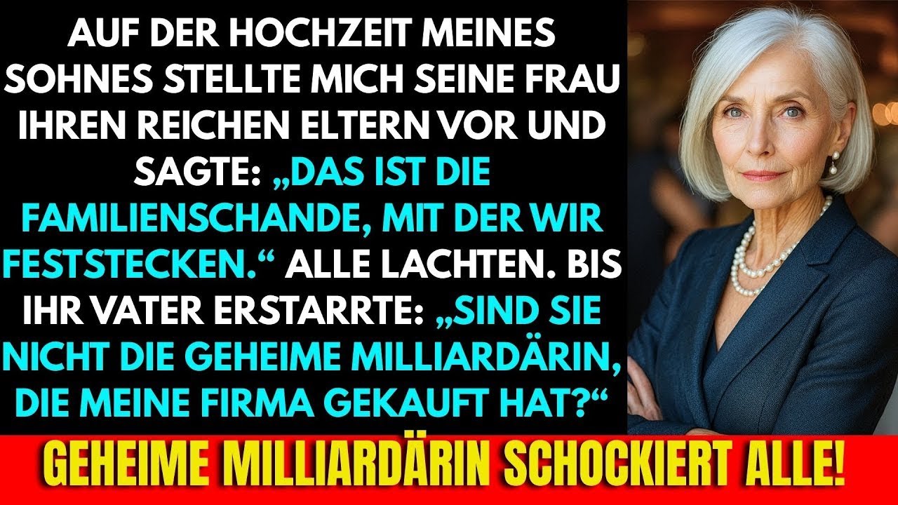 Meine Schwiegertochter nannte mich ‚Familienschande‘ auf ihrer Hochzeit– bis ihr Vater mich erkann