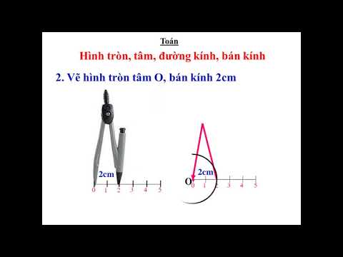 Ngày 28/03/2020 môn Toán bài hình tròn, tâm, đường kính, bán kính
