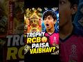 🏆 RCB Jeeti Trophy 😳 Par Sabse Zyada Paisa Vaibhav Ne Kamaya? 💸🔥#youtubeshorts #amazingfacts