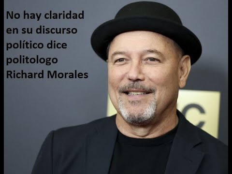 Falta de claridad en lo que quiere define discurso de Rubén Blades dice politólogo Richard Morales