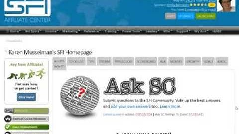 SFI Getting Started Actions Video 5