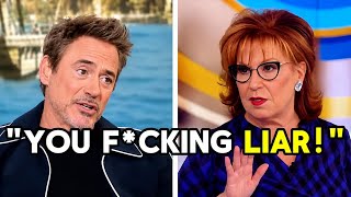 Robert Downey Jr CLASHES With Joy Behar LIVE On The View After Fiery Confrontation