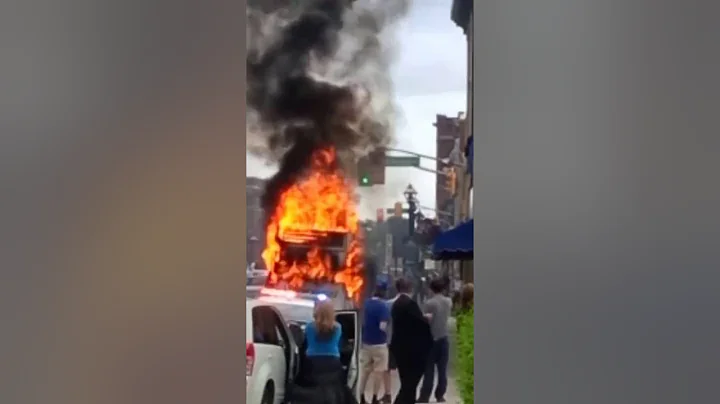 Grand River Transit Bus Fire