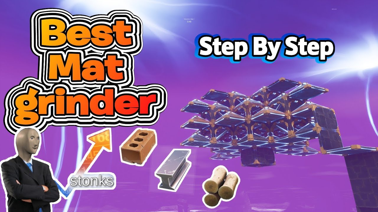 How to build the BEST Material Grinder in Fortnite Save The world (Step