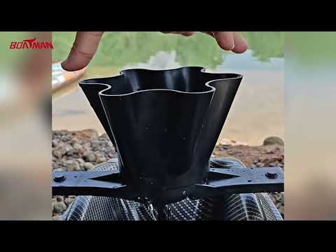 Boatman Spreader разбрасыватель прикормки механический с креплением на карповые кораблики Boatman, видео 2