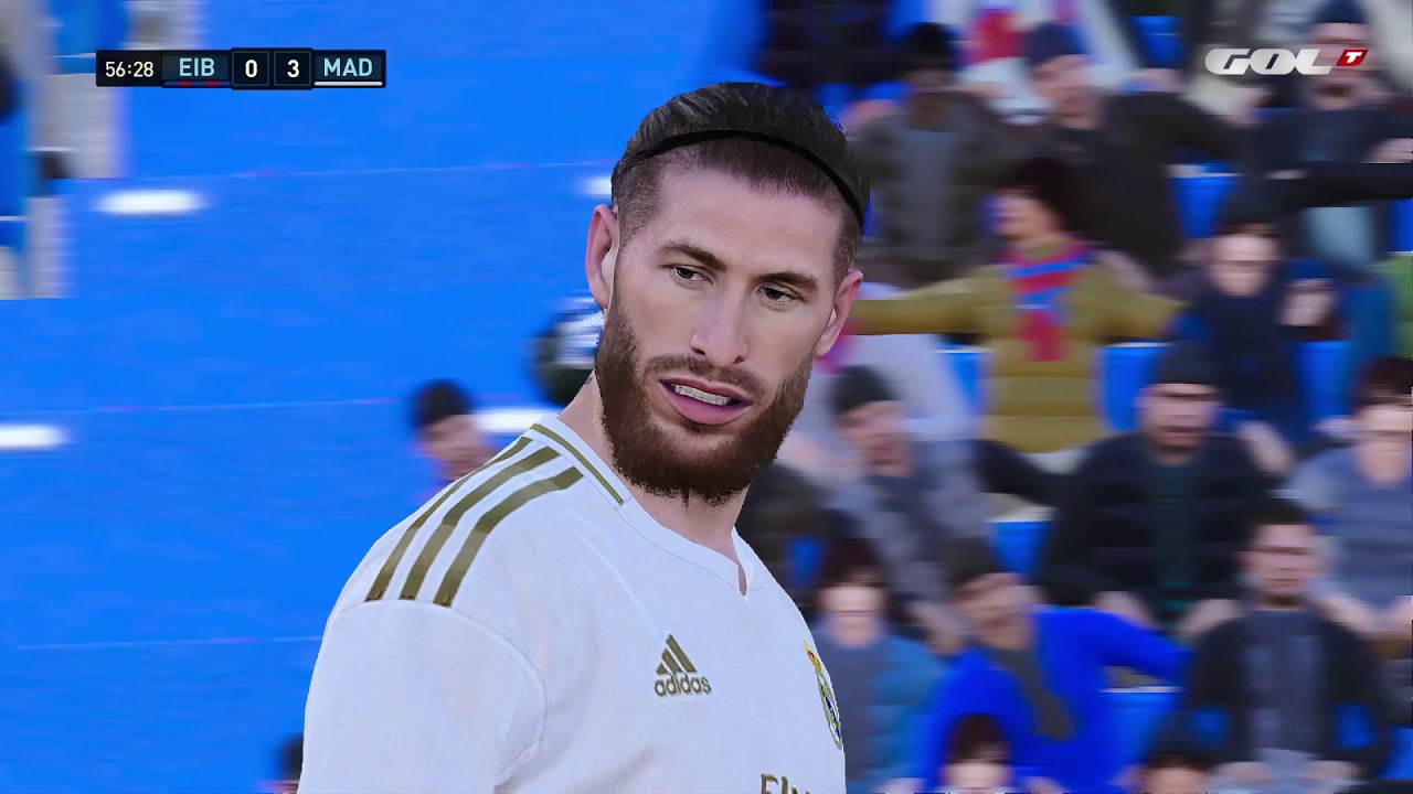 Sergio Ramos | Eibar | PES 2020 realistic gameplay and  