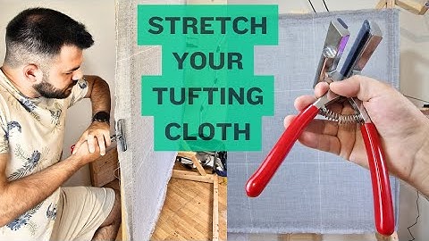 How to Stretch Tufting Cloth on a Frame | Step-by-Step Tutorial 🎥✨