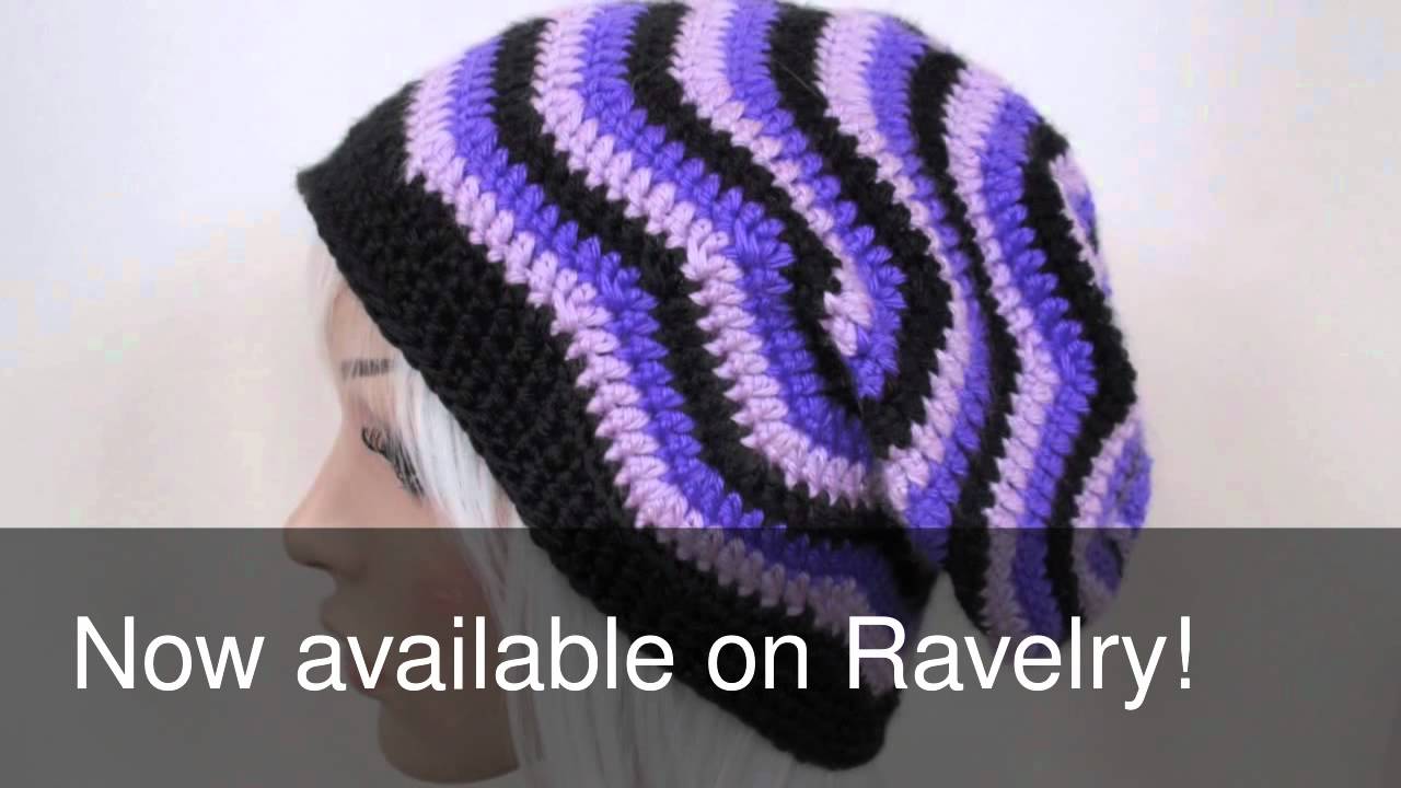 NOW AVAILABLE Wavy ZigZag Crochet Hat Pattern YouTube