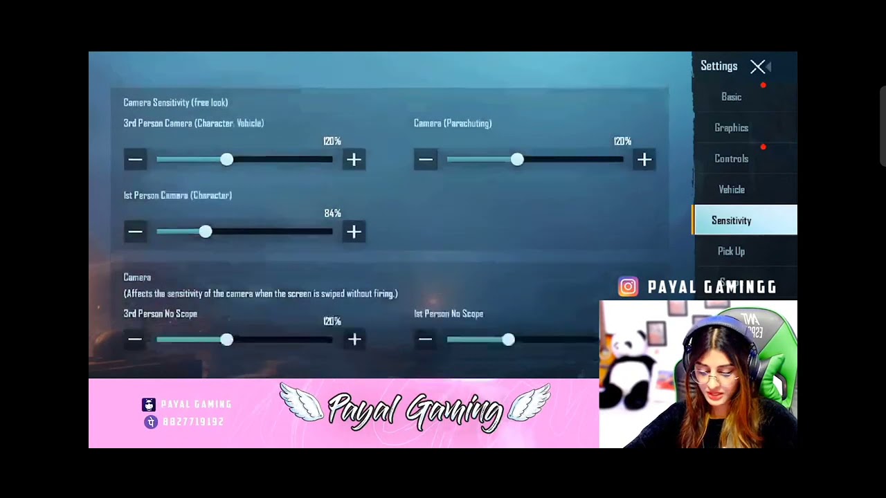 PAYAL GAMING     -   💘Payal  Bgmi Sensitivity settings Unlock 🔑👌