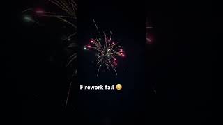 Strobing willow firework fail