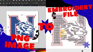 Create Embroidery File From PNG using INKSCAPE