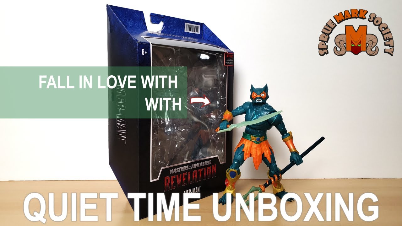 Anal-Retentive ASMR Masters Of The Universe Revelation Mer-Man Unboxing ...