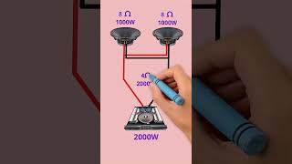 Series connection in speaker #viral #shorts #electrical #electrician #electronic