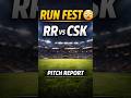 RR vs CSK Pitch Report 🔥 Guwahati me hoga Run Fest? IPL 2026 #cricketcontest