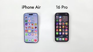 Apple iPhone Air vs iPhone 16 Pro - SPEED TEST!