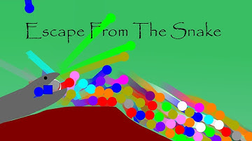 marble race : Escape From Killer Snake  🐍 - Survival Marble Race in Algodoo