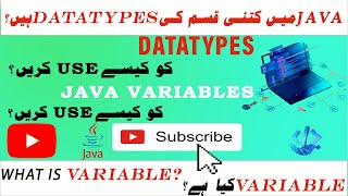 datatypes and variables in java