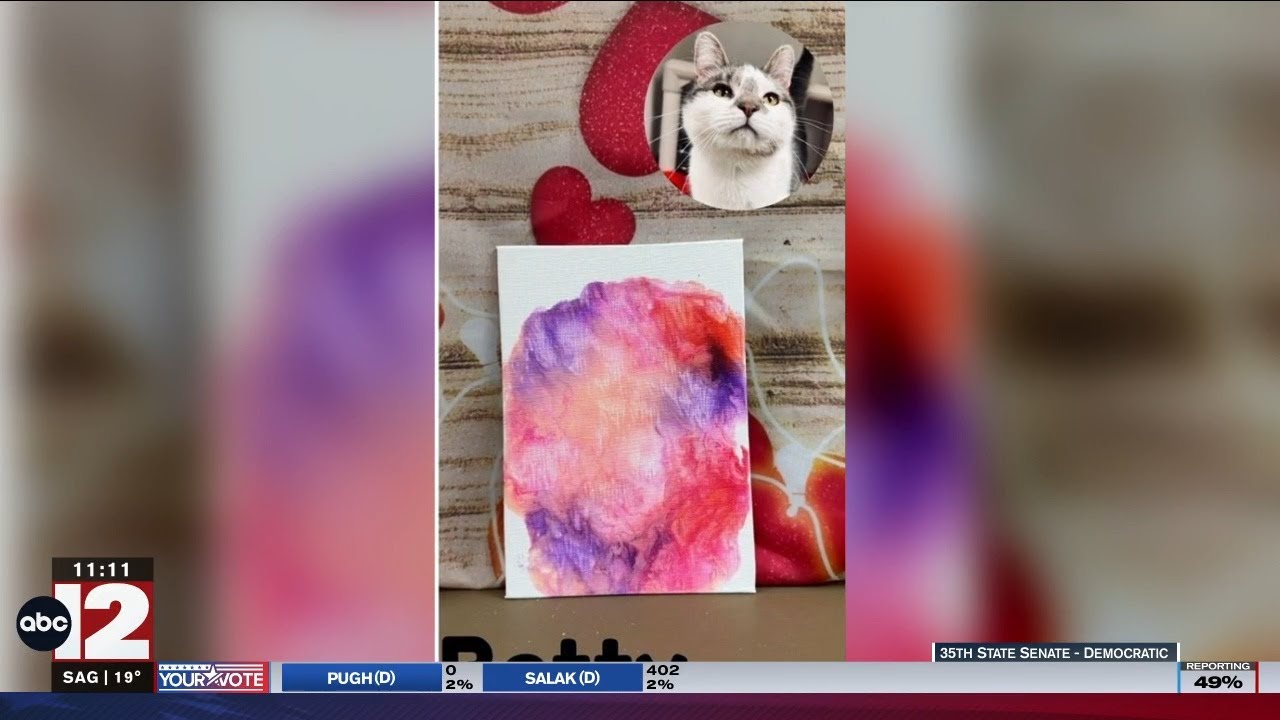 Genesee County Humane Society auctioning animal artwork