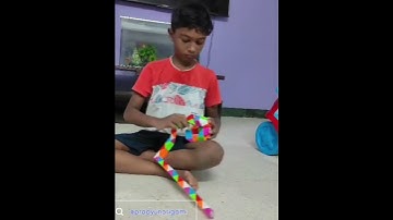 Snake cube Puzzle -Making Ball #snake #snakepuzzle #snakecube #snakecubepuzzle #ball #puzzle