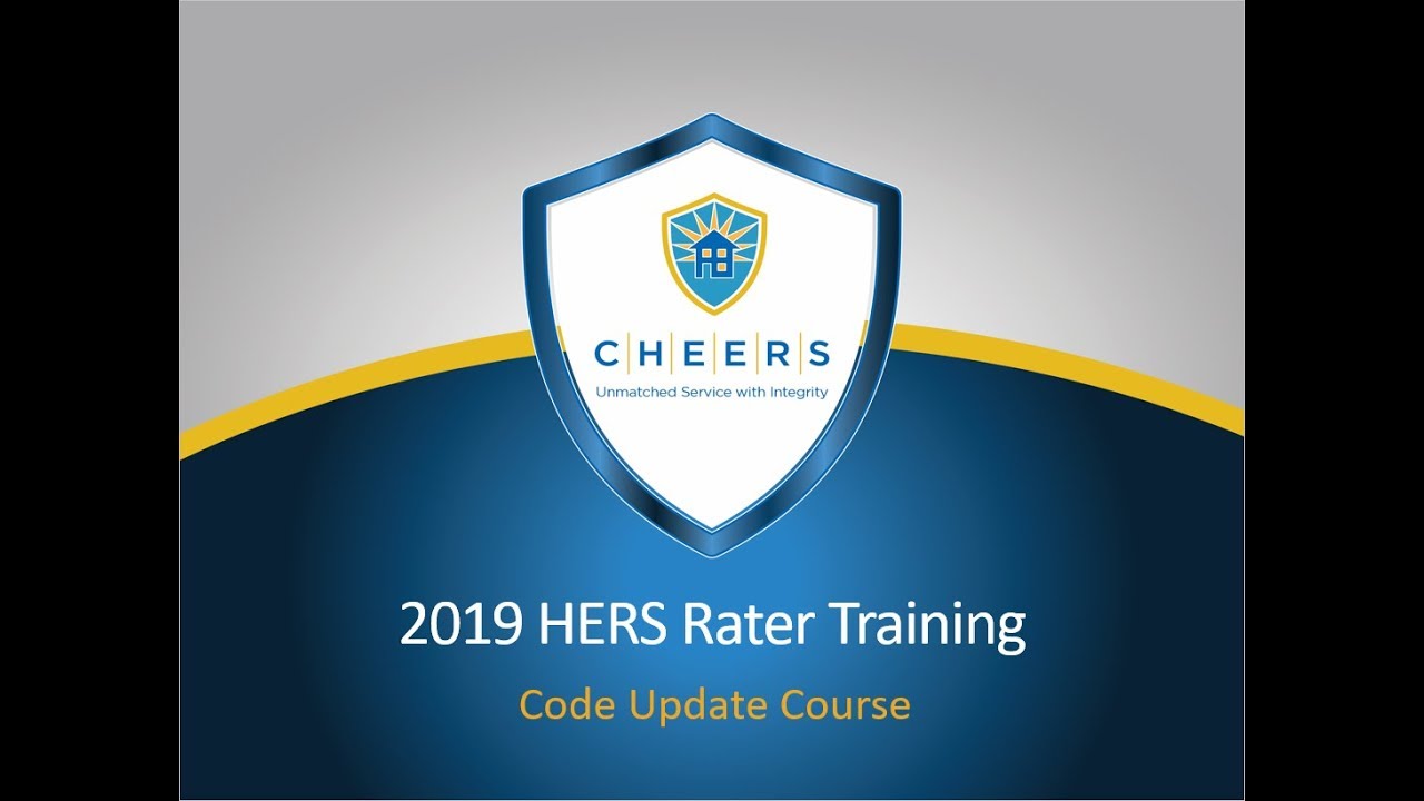 2019 CHEERS Rater Training - Code Update Course
